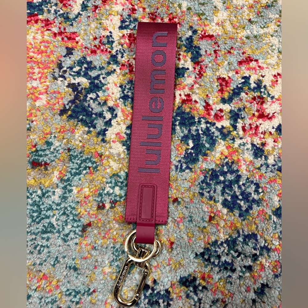 Lululemon Never Lost Keychain Pomegranate
